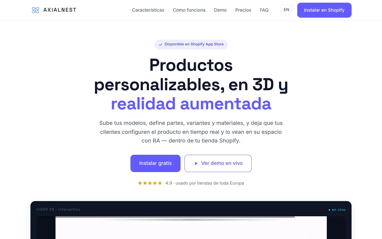 Vista previa de AxialNest