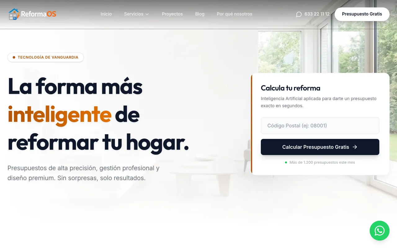 Vista previa de Reforma OS